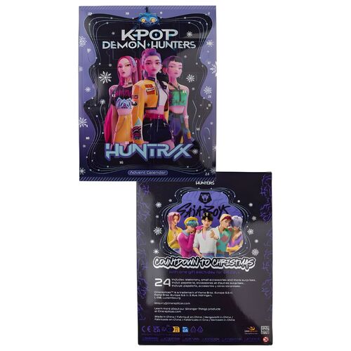 Calendrier de l'avant K-pop Démon Hunters 24 cases