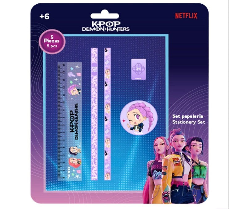 Set de papeterie K-pop Démon Hunters