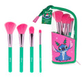 Ensemble de Pinceaux Cosmétiques et Trousse Mad Beauty Disney Stitchmas
