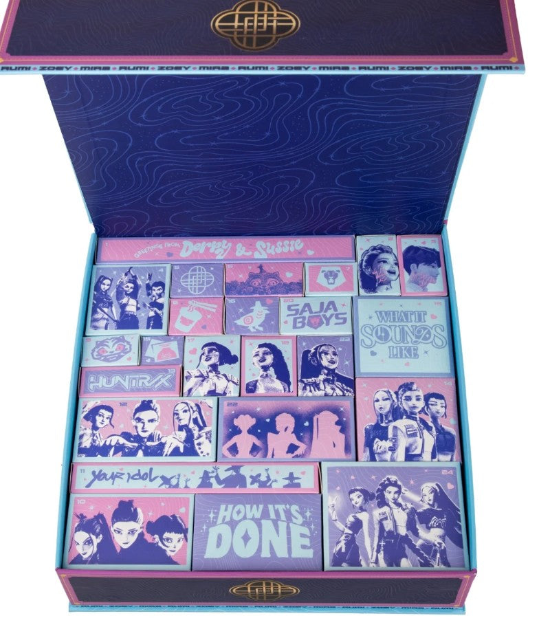 Calendrier de l'avant K-pop Démon Hunters 24 cases