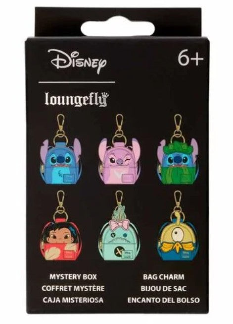 Assortiment de mini-sacs à dos porte-clés Mystery Stitch Disney Loungefly