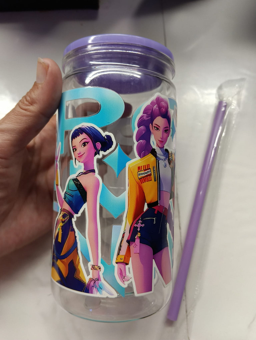 Verre avec paille K-pop Démon Hunters
