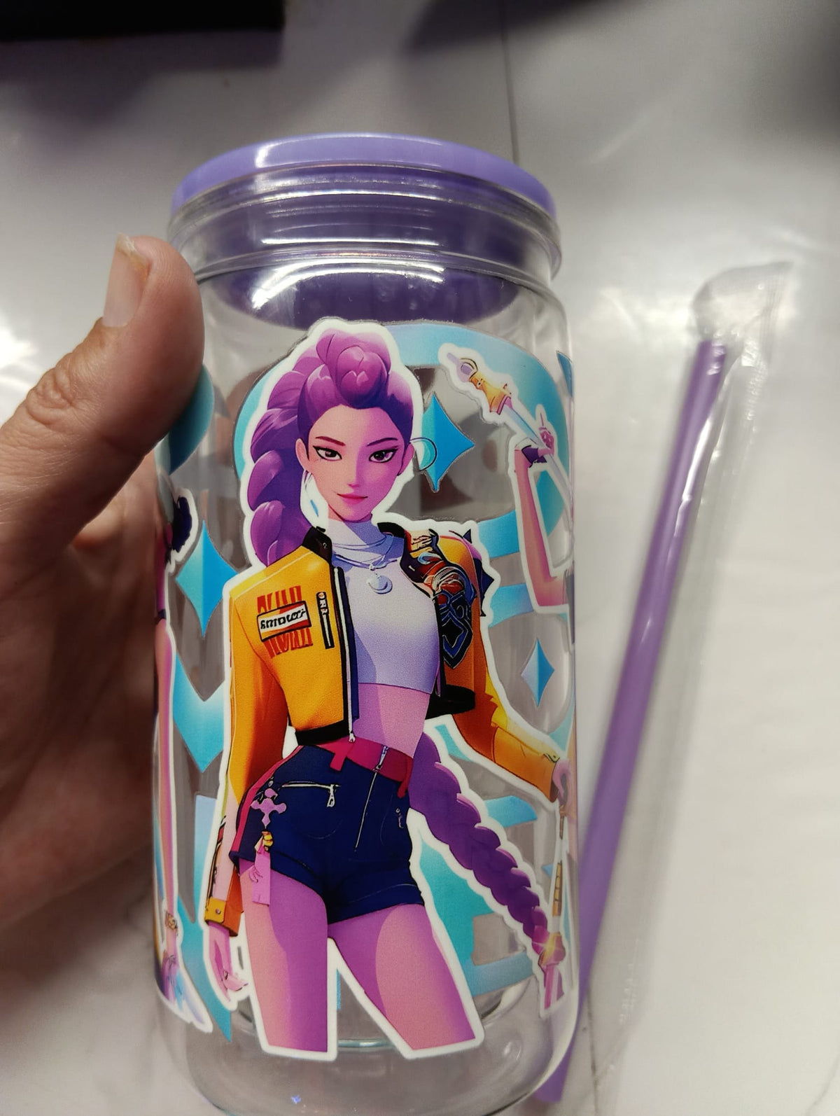Verre avec paille K-pop Démon Hunters