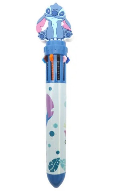 Stylo bille 10 couleurs Stitch