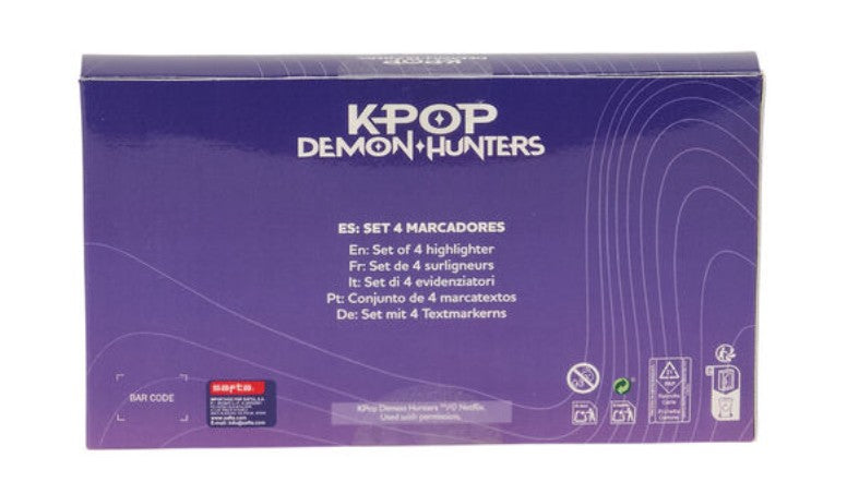 4 surligneur K-pop Démon Hunters